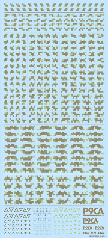 HiQ Parts Pixel Camouflage Decal 2 Forest Camouflage (1pc)