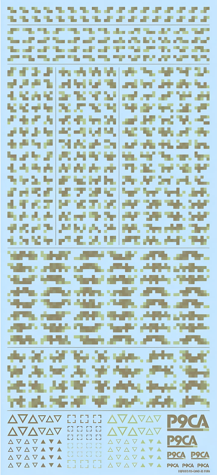 HiQ Parts Pixel Camouflage Decal 2 Forest Camouflage (1pc)