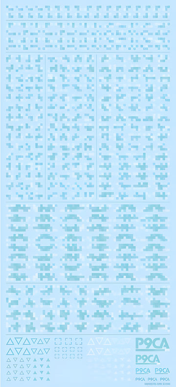 HiQ Parts Pixel Camouflage Decal 2 mint (1pc)