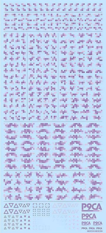 HiQ Parts Pixel Camouflage Decal 2 Purple (1pc)