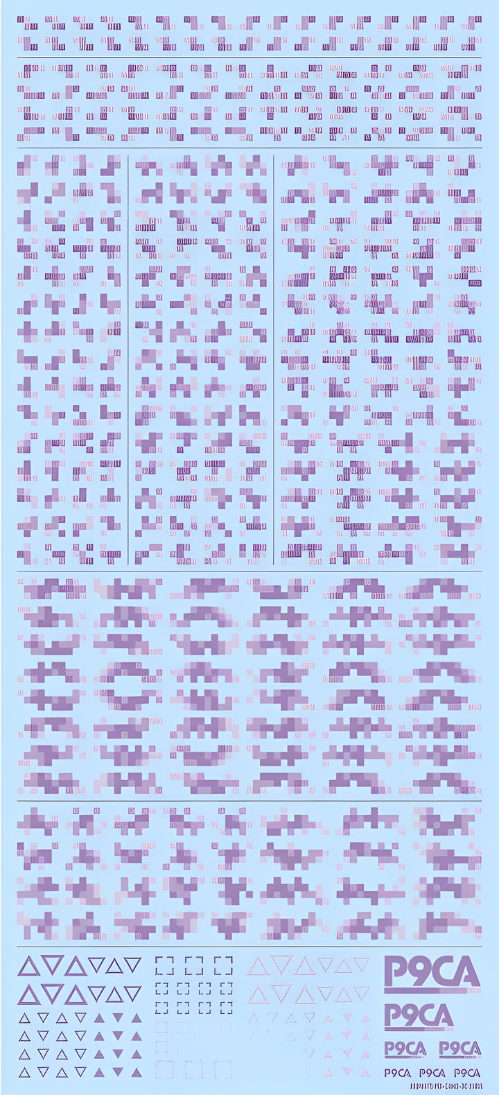 HiQ Parts Pixel Camouflage Decal 2 Purple (1pc)