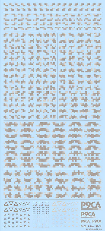 HiQ Parts Pixel Camouflage Decal 2 Warm Gray (1pc)
