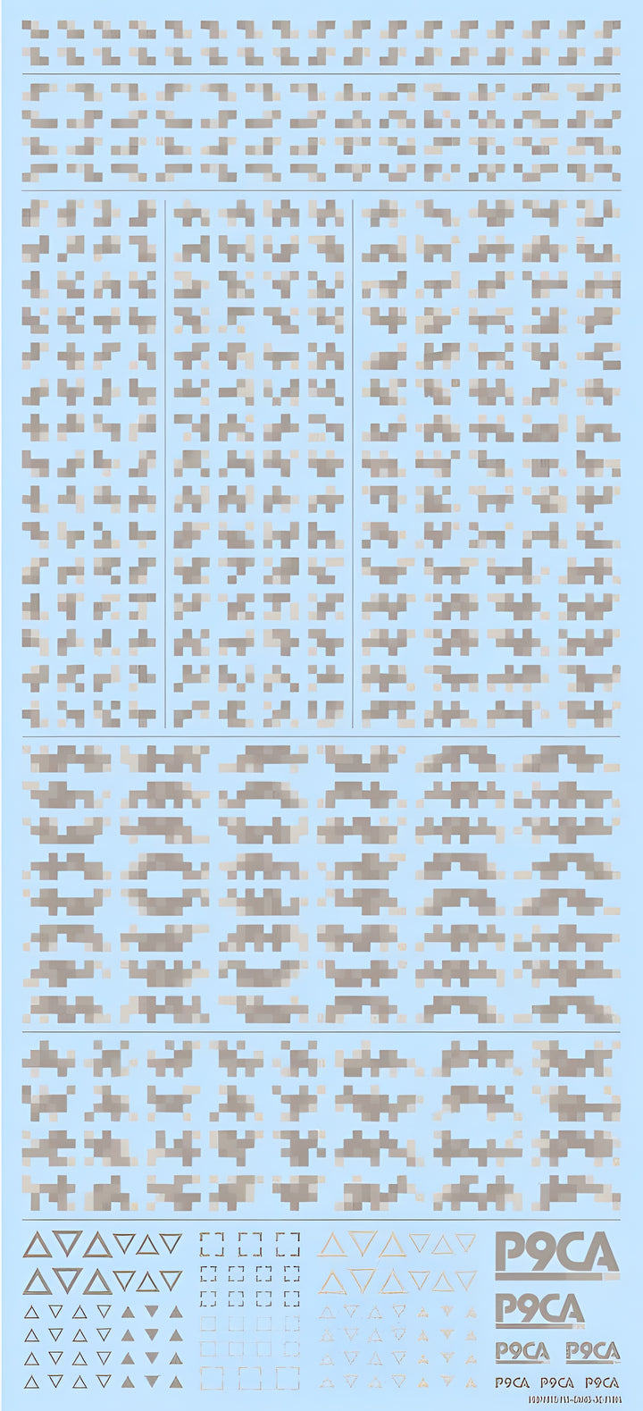 HiQ Parts Pixel Camouflage Decal 2 Warm Gray (1pc)
