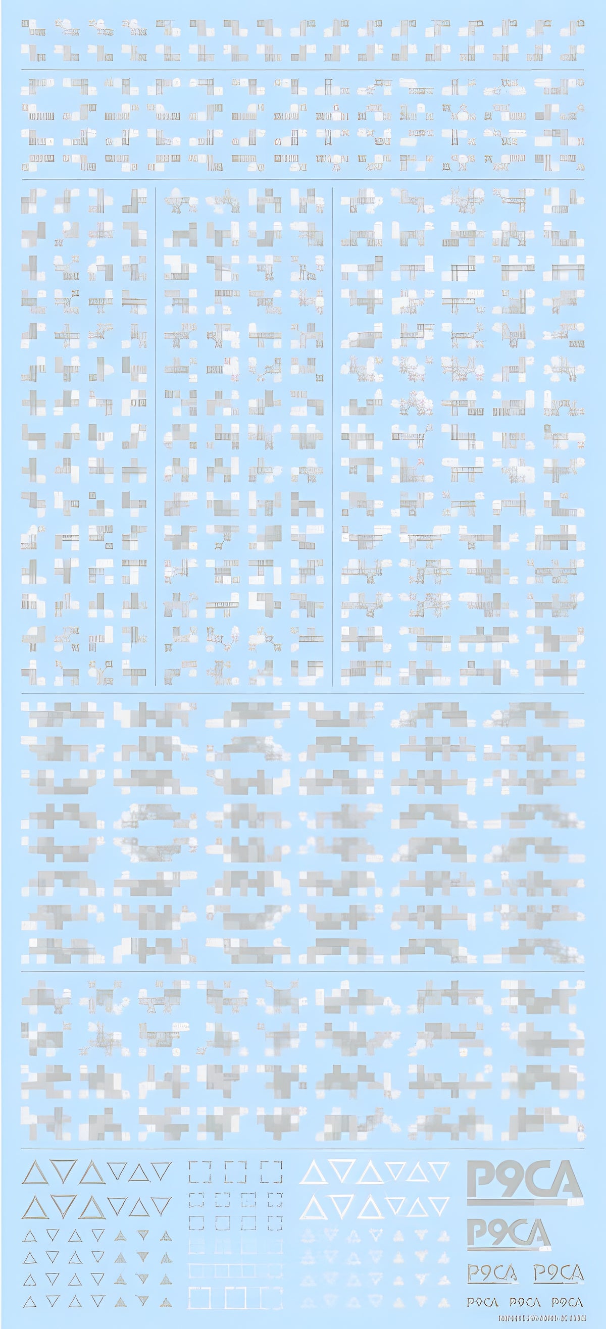 HiQ Parts Pixel Camouflage Decal 2 Winter Camouflage (1pc)