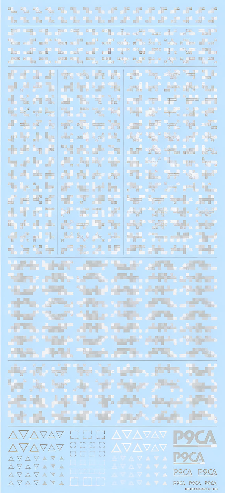 HiQ Parts Pixel Camouflage Decal 2 Winter Camouflage (1pc)