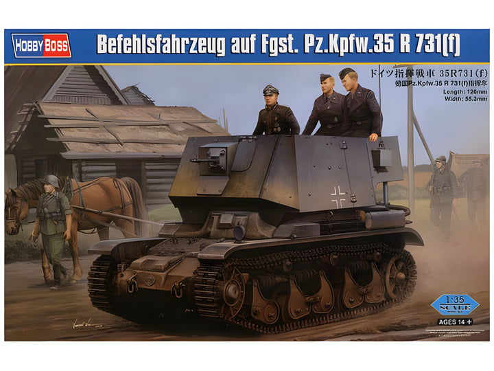 Hobby Boss 1/35 Befehlsfahrzeug auf Fgst. Pz.Kpfw.35 R 731(f)