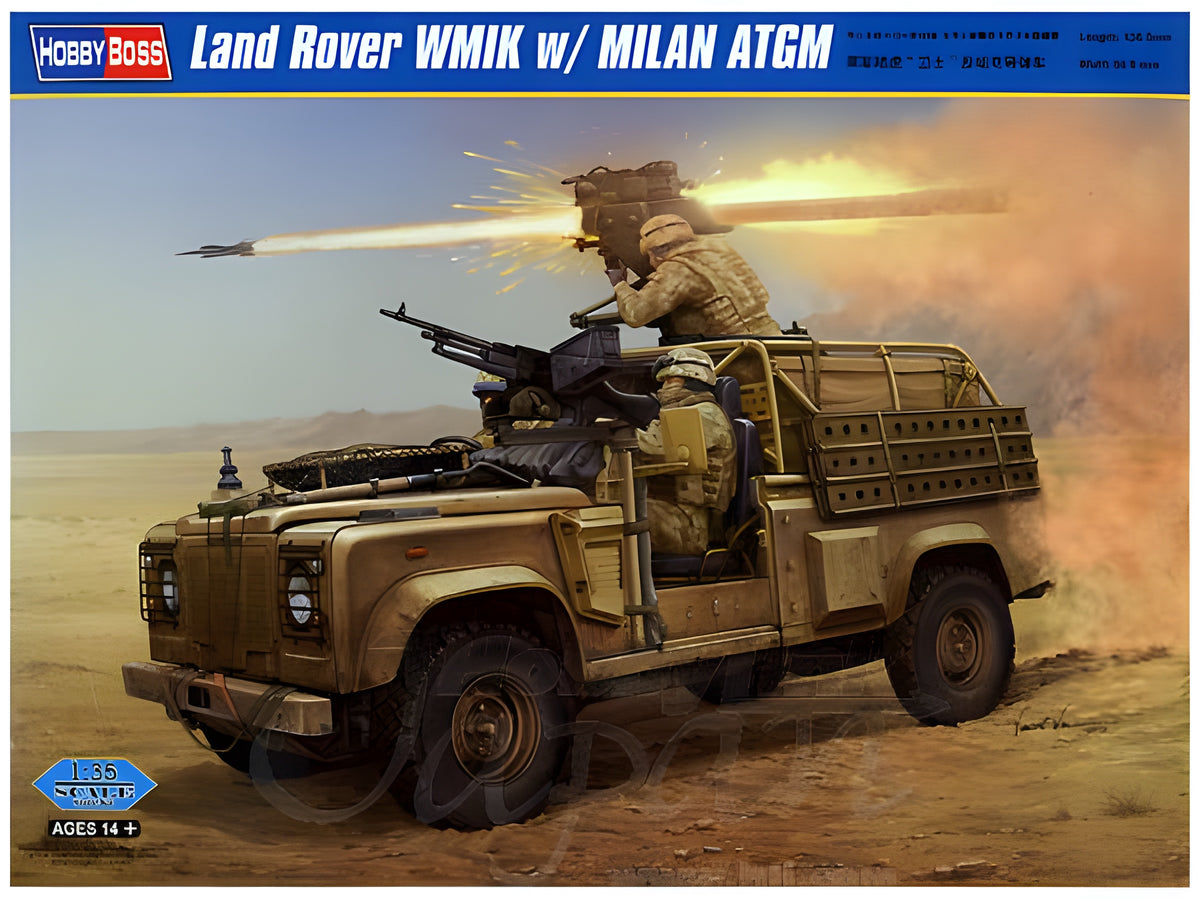 Hobby Boss 1/35 Land Rover WMIK w/ MILAN ATGM