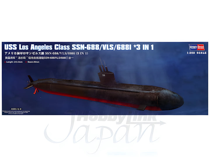 Hobby Boss 1/350 Los Angeles Class SSN-688/VLS/688I 3-in-1 Kit