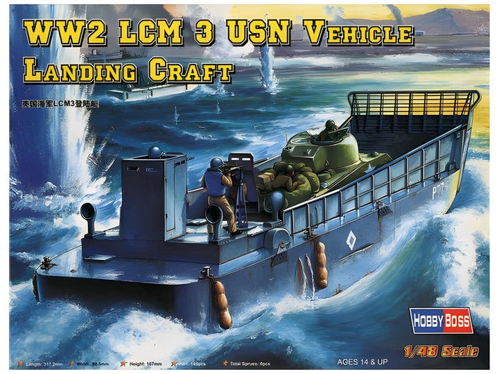Hobby Boss 1/48 LCM-3 USN Vehicle Landing Craft