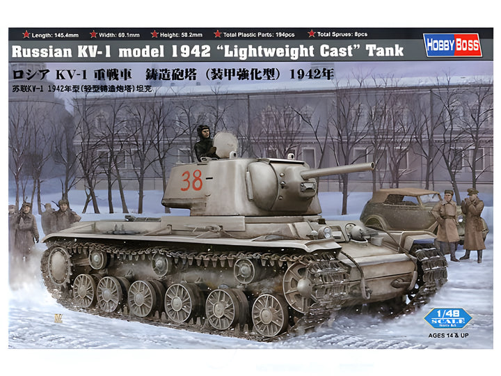 Hobby Boss 1/48 Russian KV-1 1942 Lightweight Cast Turret tank