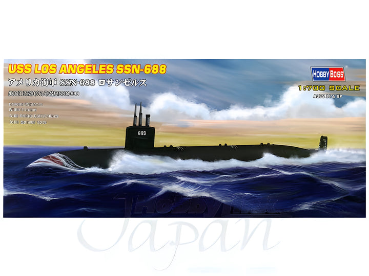 Hobby Boss 1/700 USS Los Angeles Submarine SSN-688