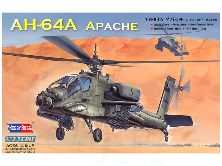 Hobby Boss 1/72 AH-64A Apache Attack Helicopter