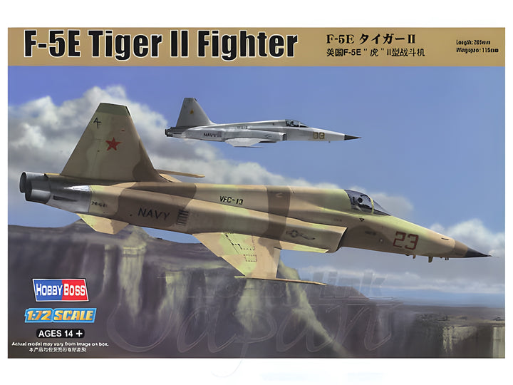 Hobby Boss 1/72 F-5E Tiger II Fighter - Re-Edition