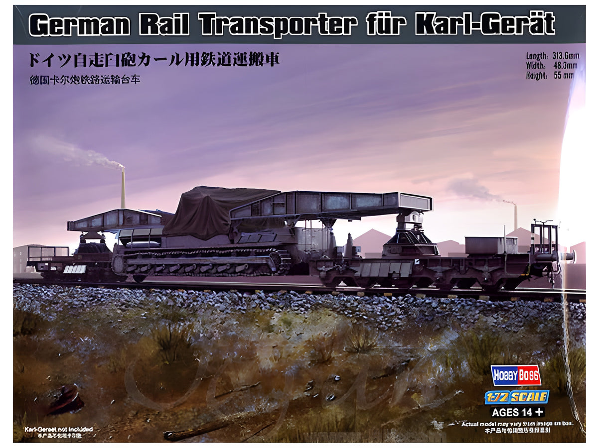 Hobby Boss 1/72 German Rail Transporter for Karl-Gerat