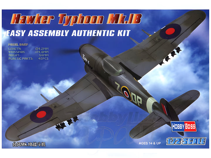 Hobby Boss 1/72 Hawker Typhoon Mk.IB Fighter