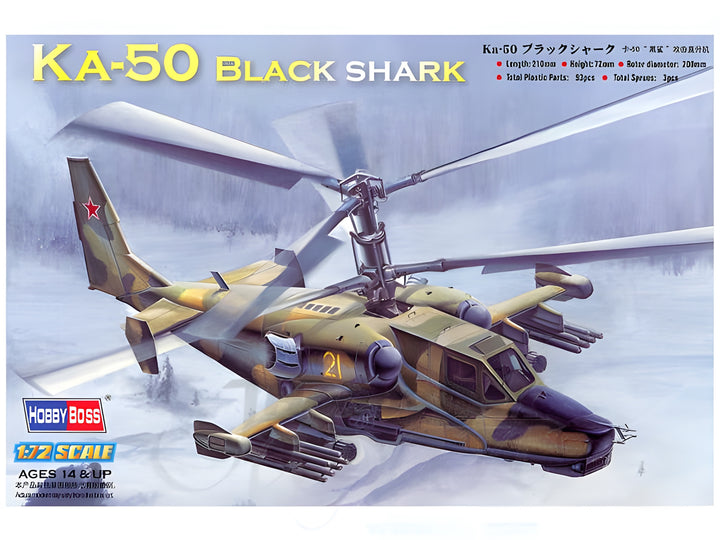Hobby Boss 1/72 Ka-50 Black Shark Attack Helicopter