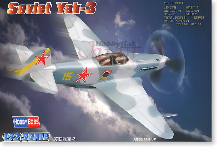 Hobby Boss 1/72 Yakovlev Yak-3