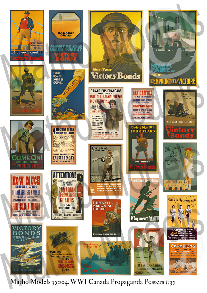 Matho 1/35 WWI Canada Propaganda Posters