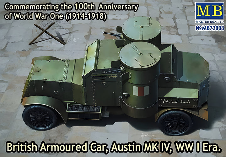 Master Box 1/72 British Armoured Car, Austin, Mk.IV, WW I Era