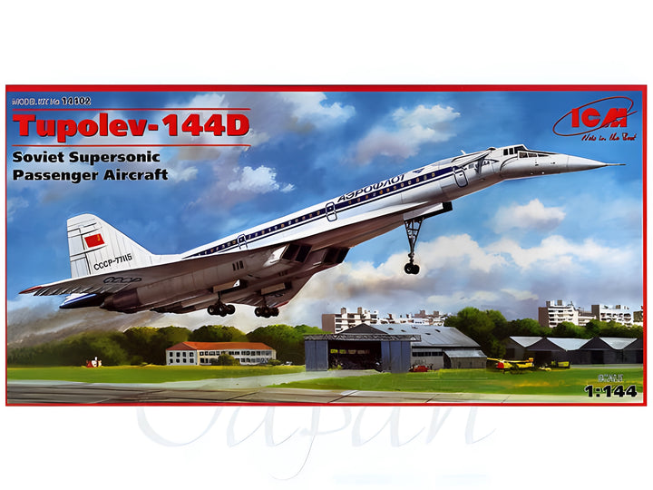ICM 1/144 Tupolev-144D, Soviet Supersonic Passenger Aircraft