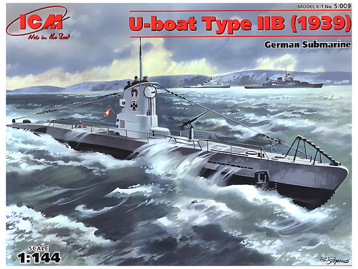 ICM 1/144 U-Boat Type IIB (1939), German Submarine