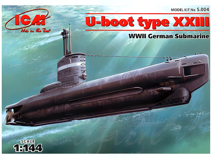 ICM 1/144 U-Boat Type XXIII, WWII German Submarine