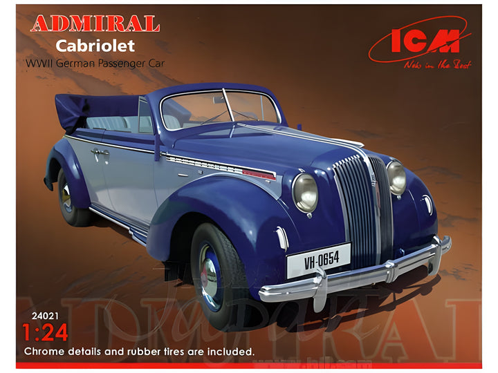 ICM 1/24 Admiral Cabriolet, WWII German Passenger Car