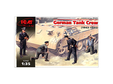 ICM 1/35 German Tank Crew (1943-1945) (4 figures - 1 officer, 1 unterofficer, 2 soldiers)