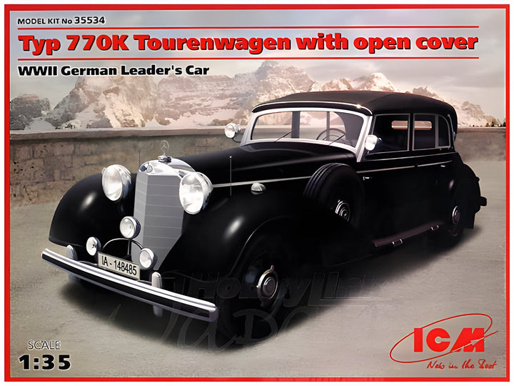 ICM 1/35 Typ 770K Tourenwagen Soft Top, WWII German Leader's Car