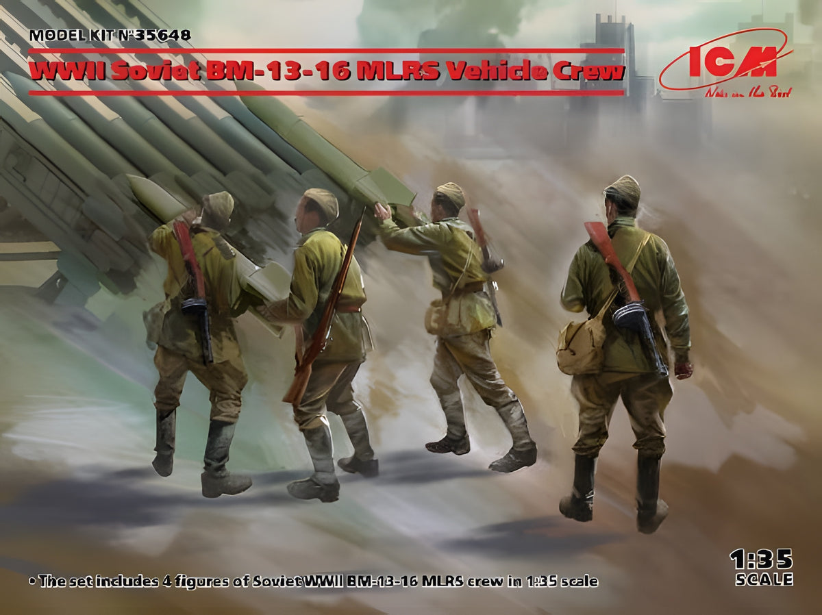 ICM 1/35 WWII Soviet BM-13-16 MLRS Vehicle Crew