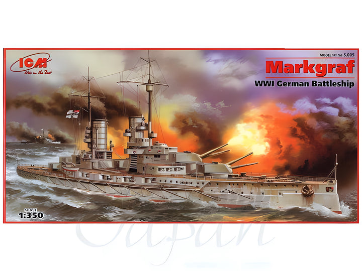 ICM 1/350 'Markgraf', WWI German Battleship