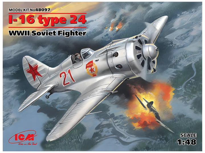 ICM 1/48 I-16 type 24, WWII Soviet Fighter
