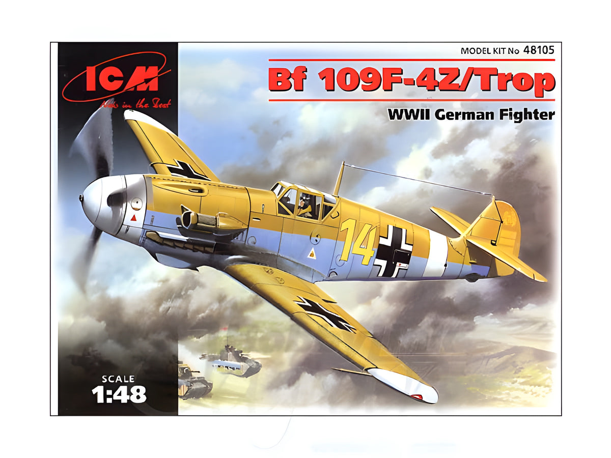 ICM 1/48 Messerschmitt Bf 109F-4Z/Trop, WWII German Fighter
