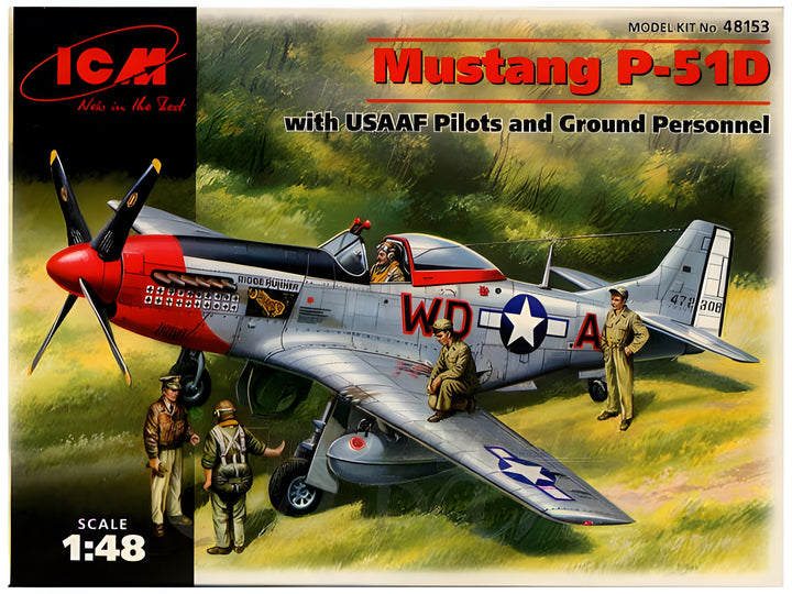 ICM 1/48 Mustang P-51D with USAAF Pilots and Ground Personnel