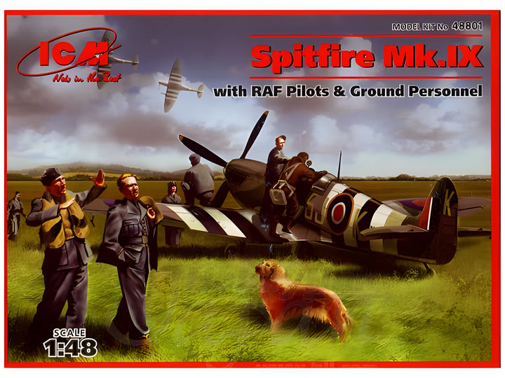 ICM 1/48 Spitfire Mk.IX with RAF Pilots and Ground Personnel