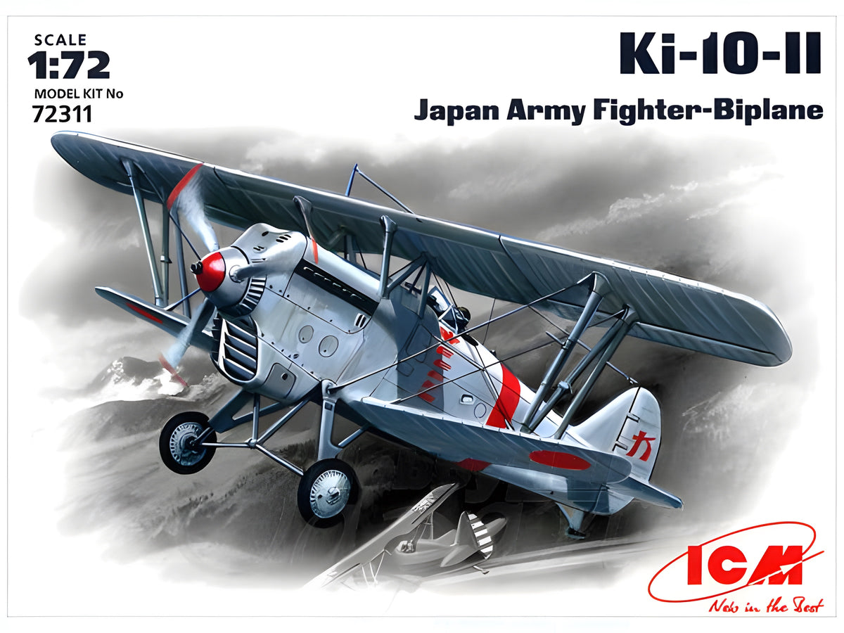 ICM 1/72 Ki-10-II, Japan Army Biplane Fighter