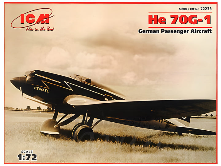 ICM 1/72 He 70G-1, German Passenger Aircraft
