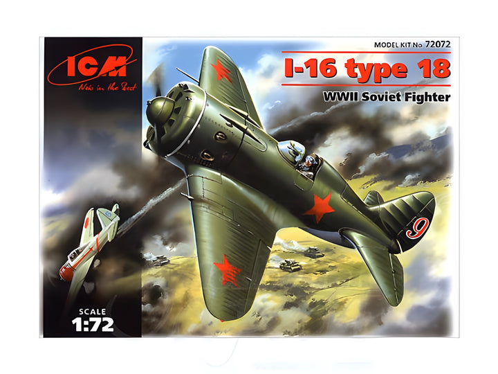 ICM 1/72 I-16 type 18, WWII Soviet Fighter