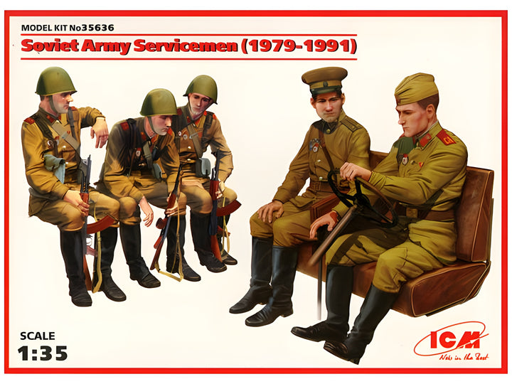 ICM Soviet Army Servicemen (1979-1991), (5 figures)