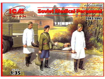 ICM Soviet Medical Personnel (1943-1945) (4 figures - 1 nurse, 2 medical orderlies, 1 injured)
