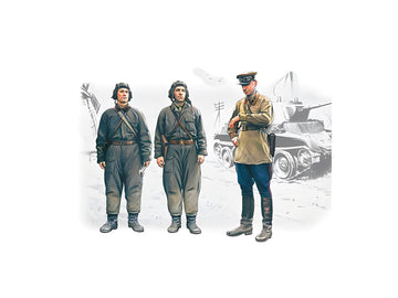 ICM Soviet Tank Crew (1939-1942) (3 figures - 1 officer, 2 tankmen)