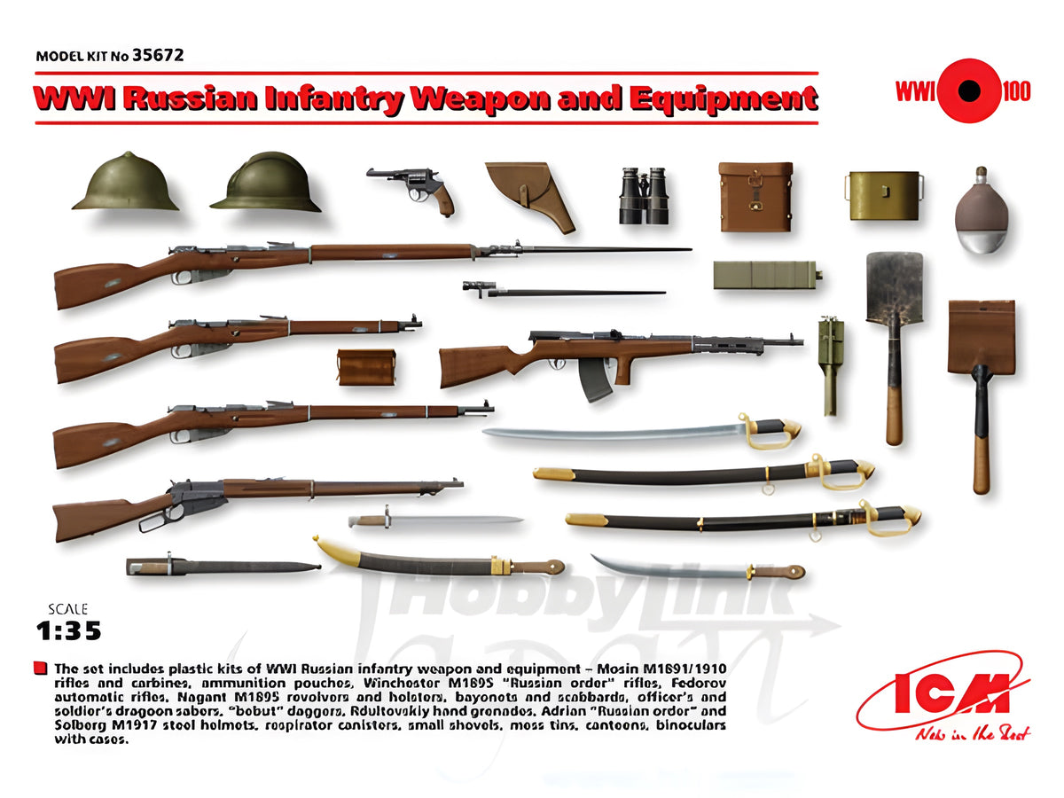 ICM WWI Russian Infantry Weapon and Equipment