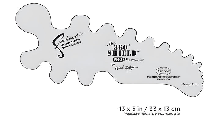 IWATA Artool #3 The 360 Shield Freehand Airbrush Template