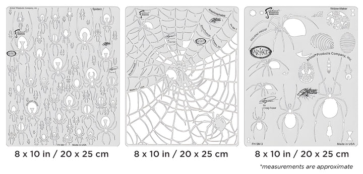 IWATA Artool Spider Master Set Freehand Airbrush Template by Craig Fraser