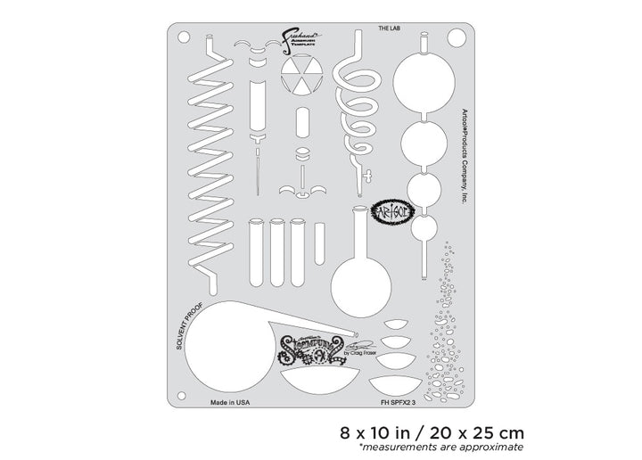 IWATA Steam Punk FX2 Jerry Rig Airbrush Template