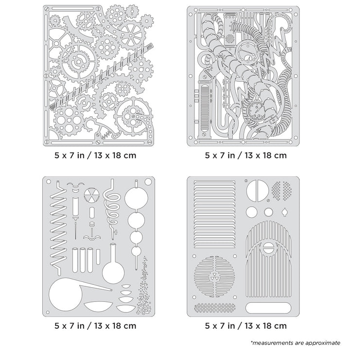IWATA Steam Punk FX2 Mini Series Airbrush Template