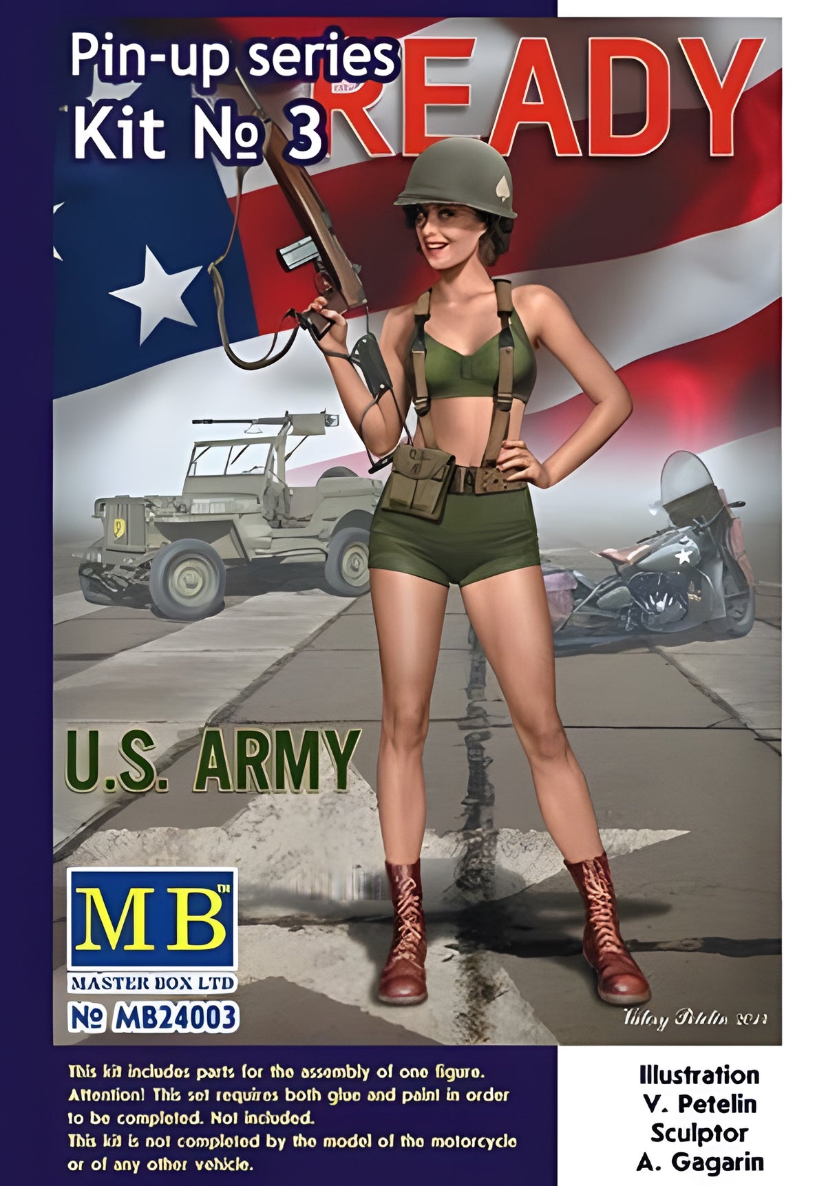 MASTER BOX 1/24 Pin-up series, Kit No. 3. Alice