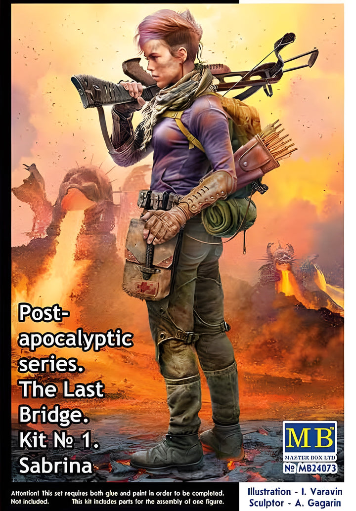 Master Box 1/25 Post-apocalyptic series. The Last Bridge. Kit No. 1. Sabrina