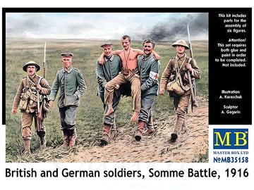 MASTER BOX 1/35 British and German soldiers, Somme Battle, 1916