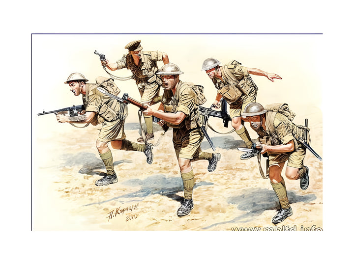 MASTER BOX 1/35 British Infantry in action, Northern Africa, WW II era